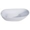 Alfi Brand ALFI brand AB8826 68" White Oval Acrylic Free Standing Soaking Bathtub AB8826 - alternate 8